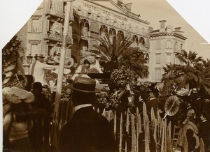 Defile Carnival of Nice France Old Snapshot Photo 1900
