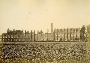 Workshop Textile Factory North France Old Albumen Photo 1870