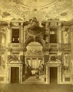 Venezia Palace Labia Wall of Tiepolo Italy Old Albumen Photo Naya 1880