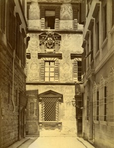 Firenze Frontage Palazzo Ramirez Montalvo Italy Old Albumen Photo Brogi 1880