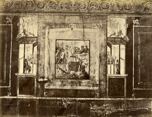 Italy Pompei Roman City Painting Old Photo Sommer ca 1880