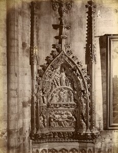 Italy Milano Cathedral Interior Detail Old Photo Brogi 1880