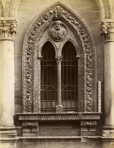 Italy Milano Major Hospital Window Detail Old Photo Brogi 1880