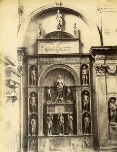 Italy Venezia Basilica de San Zanipolo Mocenigo Grave Old Photo Naya 1880