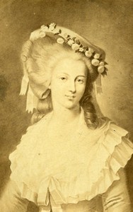 Princess of Lamballe France Old Photo CDV Jeanbin 1870