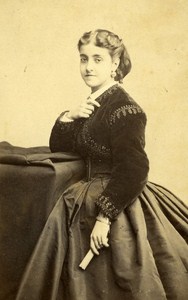 Opera Singer Adelina Patti France Old Photo CDV Erwin ca 1870