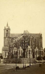 Le Mans Cathedral France Old CDV Photo Gustave ca 1870
