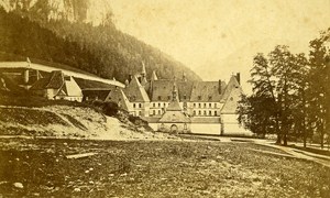 Grande Chartreuse Facade France Old CDV Photo Muzet & Joguet 1870