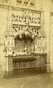 Royal Monastery Brou Bourg-en-Bresse France Old CDV Photo Joguet Pere 1870