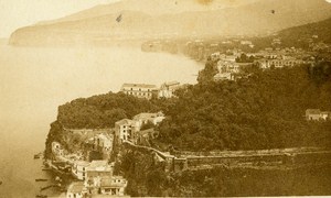 Panorama Capo di Monte Napoli Italy Old CDV Photo Sommer ca 1870