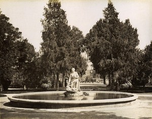 Moses Fountain at Pincio Roma Italy Old Photo Brogi 1880