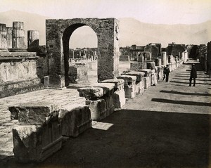 Foro Civile Pompeii Italy Old Photo Sommer 1880