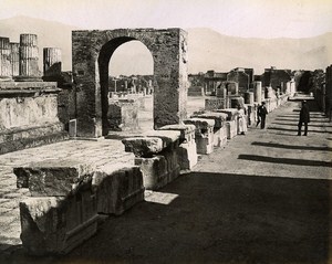 Foro Civile Pompeii Italy Old Photo Sommer 1880