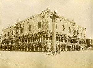 Ducal Palace Venice Italy Old Photo Brusa 1880