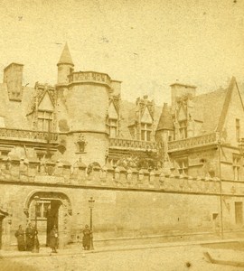 Paris Hotel de Cluny France Old Stereo Photo 1870