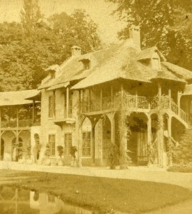 Versailles The Small Trianon France Old Stereo Photo 1870
