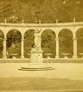 Versailles Park Colonnade France Old Stereo Photo 1870