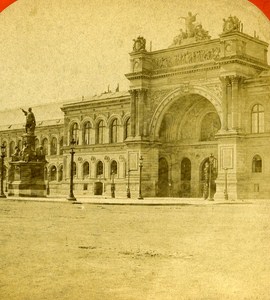 Paris Industrial Palace France Old Stereo Photo 1870