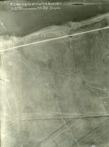 Romania Tip of Dobroge Garvan Orient War WWI WW1 Old Aerial Photo 1917
