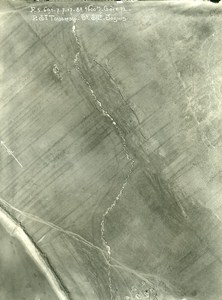 Romania Tip of Dobroge Cote 72 Orient War WWI WW1 Old Aerial Photo 1917