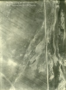 Romania Tip of Dobroge Cote 72 Orient War WWI WW1 Old Aerial Photo 1917