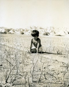 Plantation Portrait Amiram the little Israeli Israel Old Photo Maziere 1965