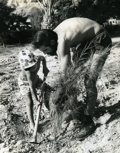 Plantation Portrait Amiram the little Israeli Israel Old Photo Maziere 1965