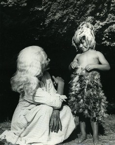 Fashion Portrait Easter Island Rapa Nui Orongo Old Maziere Photo 1960