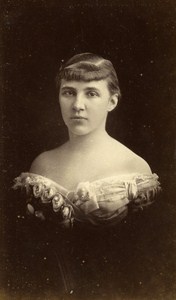 Woman Costume Fashion Paris France Old CDV Photo Reutlinger ca 1870