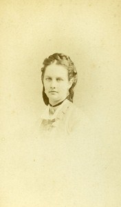 Woman Costume Fashion Paris France Old CDV Photo Lejeune 1870