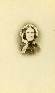 Woman Costume Fashion Paris France Old CDV Photo Crillon 1870