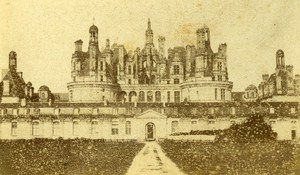 Castle Chambord France Old CDV Photo Anonymous ca 1870