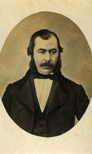 Man Costume Fashion Saint Omer France Old CDV Photo Belle ca 1860