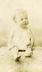 Children Costume Fashion Hazebrouck France Old CDV Photo Knecht 1890