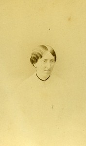 Woman Costume Fashion London United Kingdom Old CDV Photo Barnes 1870