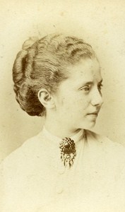 Woman Costume Fashion Wien Austria Old CDV Photo Luckhardt ca 1870