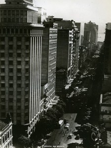 Avenida Rio Branco Rio de Janeiro Brazil Old Photo 1935