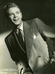 French Artist Jack Gauthier Movie Singer Old Photo Vandamme ca 1950