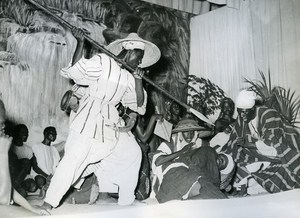 Abidjan Ivory Coast Theater Festival Banfora Troup Winner Old Photo 1955