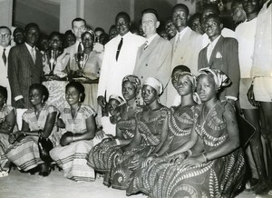 Abidjan Ivory Coast Theater Festival Banfora Troup Winner Old Photo 1955