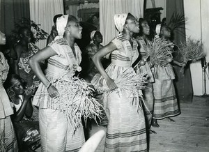 CCFCI Abidjan Ivory Coast Theater Festival Dance Troup Old Photo 1956