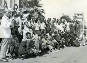 Africa Senegal Dakar Airport Senegalese Theater Troup Old Photo 1956