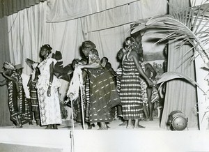Africa Senegal Dakar Festival Nigerian Theater Troup Old Photo 1956