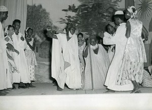 Africa Senegal Dakar Festival Nigerian Theater Troup Old Photo 1956