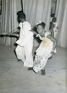 Africa Senegal Dakar Festival Nigerian Theater Troup Old Photo 1956