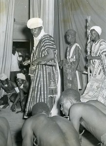 Africa Senegal Dakar Festival Nigerian Theater Troup Old Photo 1956