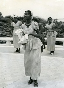 Senegal Dakar Receipt of Theatrical Finalists Ivory Coast & Niger Old Photo 1956