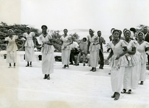 Senegal Dakar Receipt of Theatrical Finalists Ivory Coast & Niger Old Photo 1956