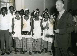 Senegal Dakar Receipt of Theatrical Finalists Ivory Coast & Niger Old Photo 1956