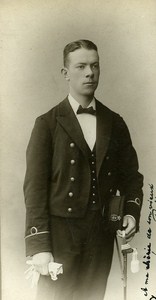 Man Portrait Fashion Stockholm Sweden Old Photo CC Wilklund 1904